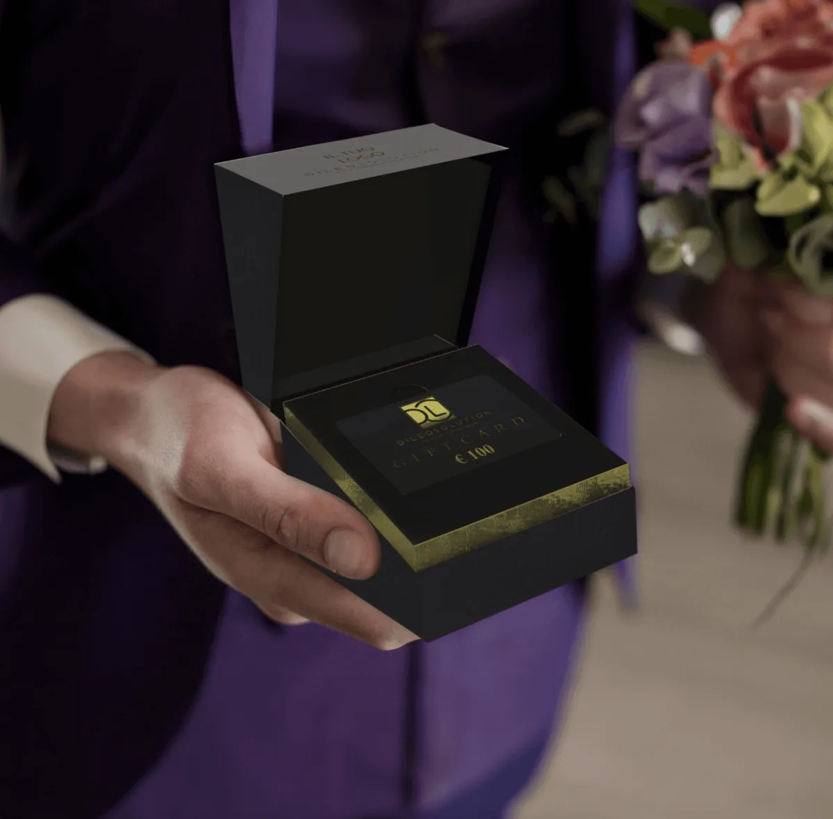Gift box rigida personalizzata con logo