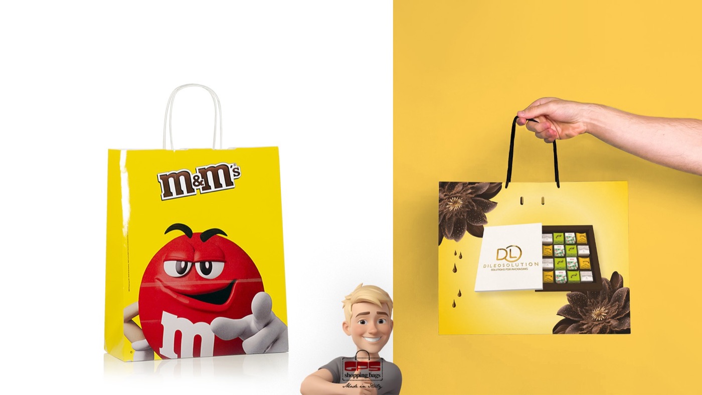 Shopper personalizzata con logo per negozio